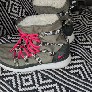 Nike Winter Boots with Pink Accents